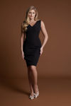 Picture of Classic crepe stretch dress BLACK
