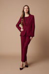 Picture of New one button jacket in jacquard stretch BORDEAUX