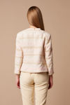 Picture of Short cardigan in French woven boucle fabric BEIGE