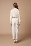 Picture of Pants in excellent quality crepe elastic VANILIA