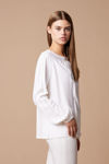 Picture of Blouse in a lovely natural fabric ECRU