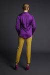 Picture of Classic viscose satin straight line shirt MAUVE