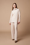 Picture of Blouse in jacquard knitted fabric BEIGE