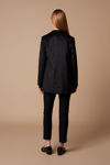 Picture of A-line sports jacket in stretch suede BLACK
