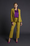 Picture of New one button jacket in jacquard stretch fabric OCHRA