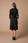 Picture of Lovely feminine camisole dress in suede elastic BLACK