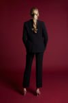 Picture of New one button jacket in jacquard stretch fabric BLACK