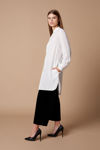 Picture of Long shirt in fine fine crepe ECRU
