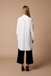 Picture of Long shirt in fine fine crepe ECRU