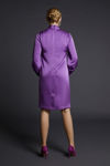 Picture of A-line dress in heavy stretch satin MAUVE