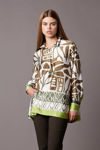 Μπλούζα σατέν με print paisley μαύρο λαδι
