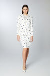 Picture of Polka dot pencil skirt BLUE