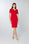 Picture of New dress styled in elastic crepe RED