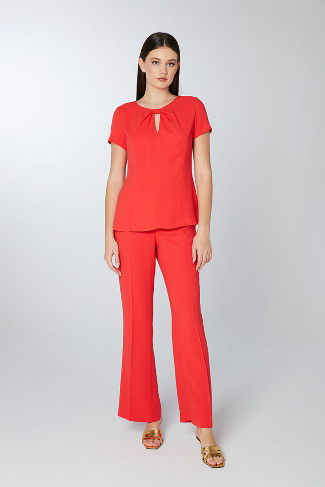 Picture of Lightweight bell-bottom pants RED