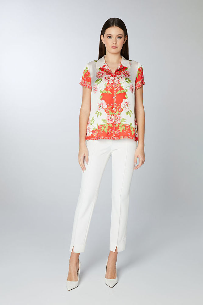 Picture of Red foulard print shirt RED