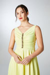 Picture of Dress in crepe satin LIME