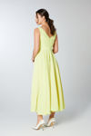 Picture of Dress in crepe satin LIME