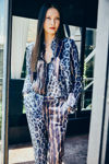 Παντελόνι chinos σε ιδιαίτερο animal print μπλε