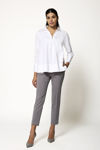 Picture of Poplin evaze blouse ECRU