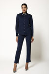 Picture of Stylized shirt in elastic poplin BLUE