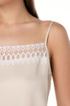 Τοπ lingerie σε σατέν βισκόζι βανιλια