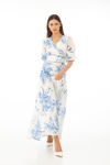 Picture of Maxi dress with floral print BLUE