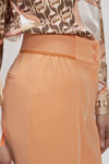 Κρεπ ελαστικό παντελόνι με λάστιχο peach