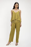 Παντελόνι σε ίσια γραμμή από σατέν βισκόζι  λαιμ